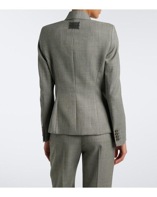 McQueen Gray Wool Blazer