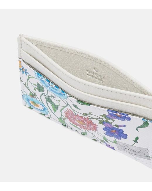 Gucci Blue Canvas Card Holder