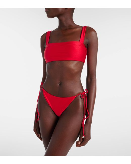 JADE Swim Red Coast Bikini Top