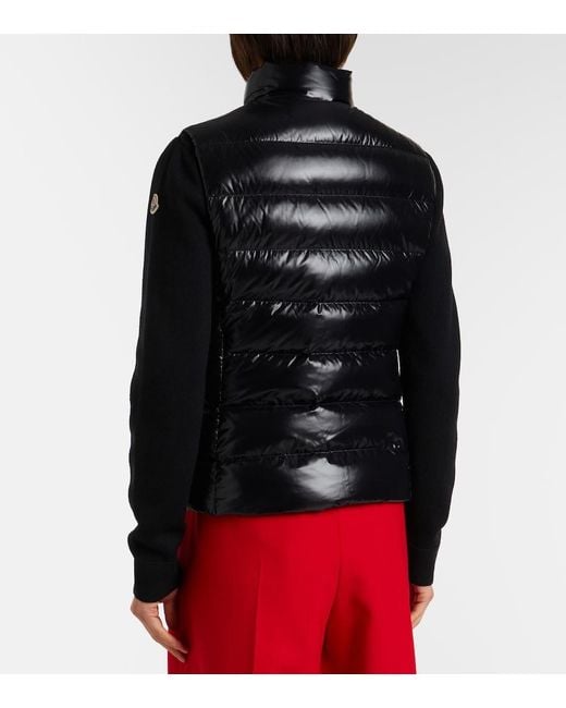 Moncler Black Ghany Quilted Down Vest