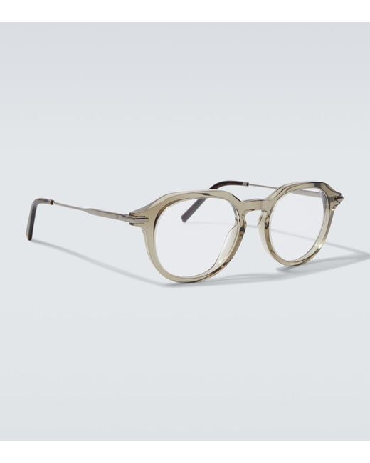Dior Metallic Diorblacksuito R10I Round Glasses for men