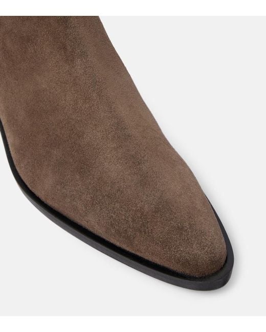 A.Emery Brown Ankle Boots Hudson Aus Veloursleder