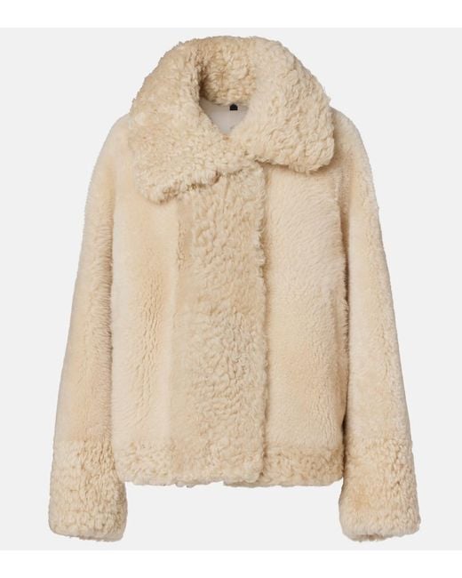 Moncler Natural Gobain Shearling Down Jacket