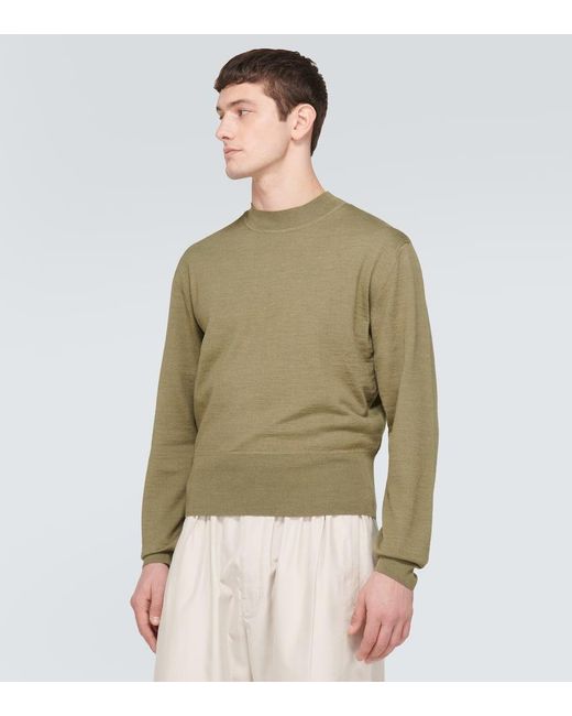 Pullover in misto lana di Lemaire in Green da Uomo