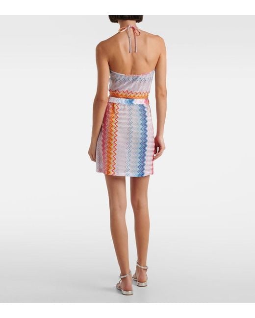 Missoni Blue Zigzag Beach Cover-Up