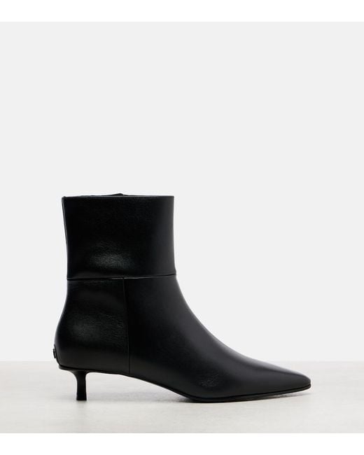 Jimmy Choo Black Lory Leather Ankle Boots