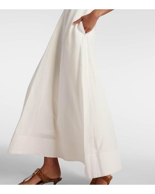 Totême  White A-line Maxi Dress