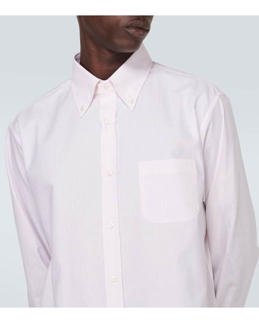 Loro Piana Oxford-Hemd Agui aus Baumwolle in White für Herren
