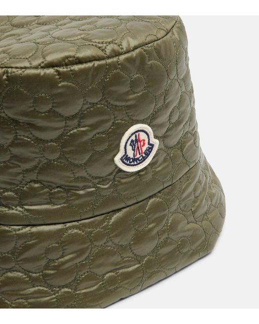 Moncler Green Padded Reversible Bucket Hat