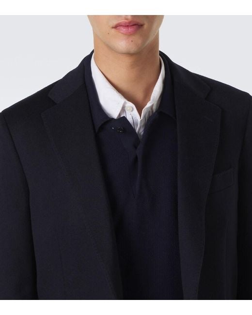 Lardini Blue Cashmere Blazer for men