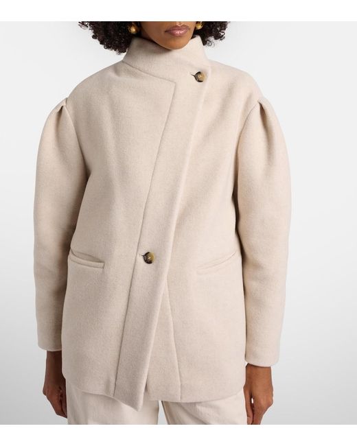 Isabel Marant Natural Wool-Blend Jacket