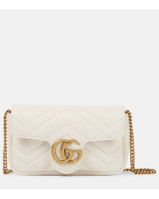 Gucci Natural Marmont Mini Woc Bag