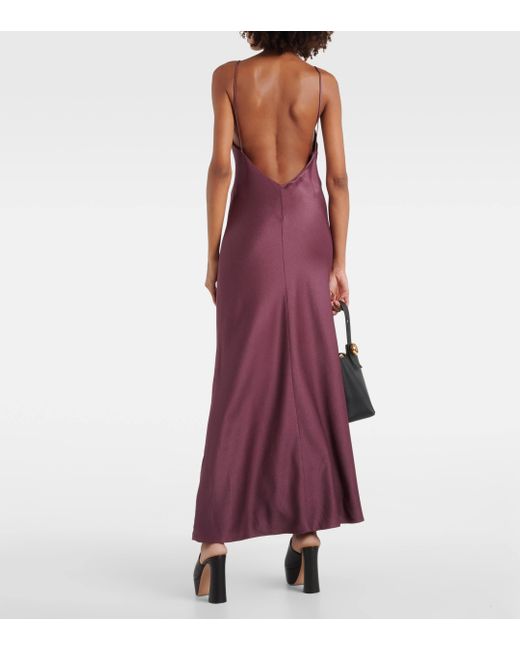 Blazé Milano Purple Manipur V-neck Slip Dress