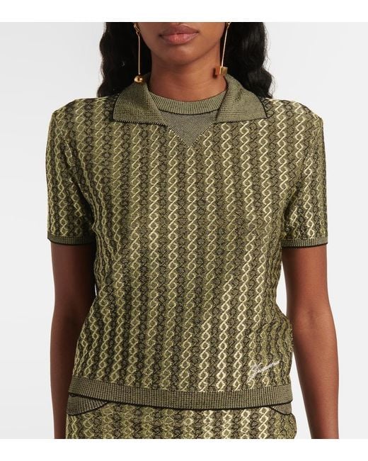 Jacquemus Green Polo Marino