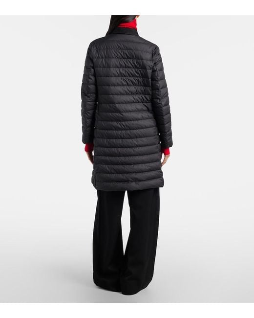 Moncler Black Jujulong Quilted Down Coat