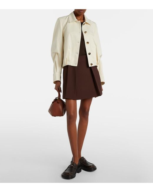 Loewe Natural Cotton And Silk Blouson Jacket