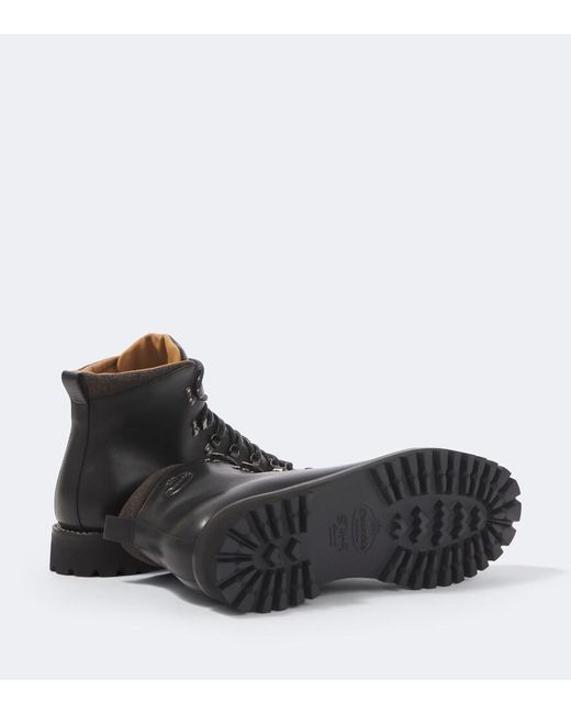 Church's Black Poulton Leather Lace-Up Boots for men