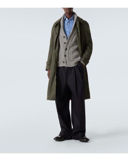 Thom Sweeney Cardigan Aus Wolle Und Kaschmir in Gray für Herren