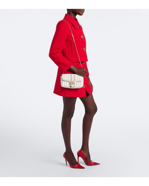 Gucci Red Donna Horsebit Patent Leather Pumps