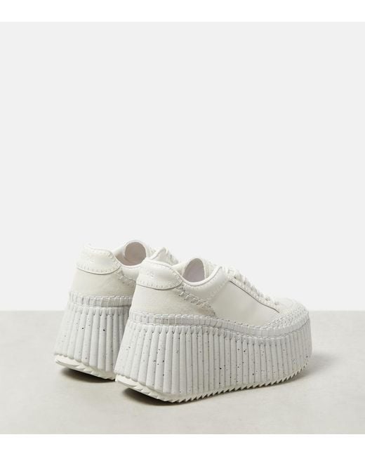 Chloé White Nama Sneaker