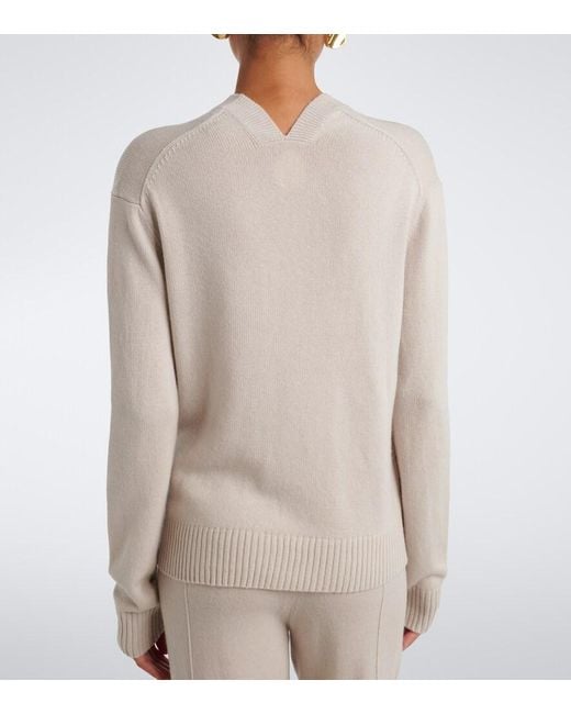 Jardin Des Orangers White Wool And Cashmere Sweater
