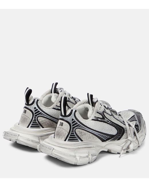 Sneakers 3XL in mesh di Balenciaga in Metallic