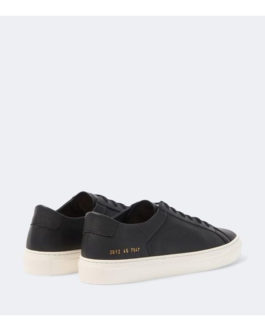 Common Projects Black Achilles Leather Sneakers for men