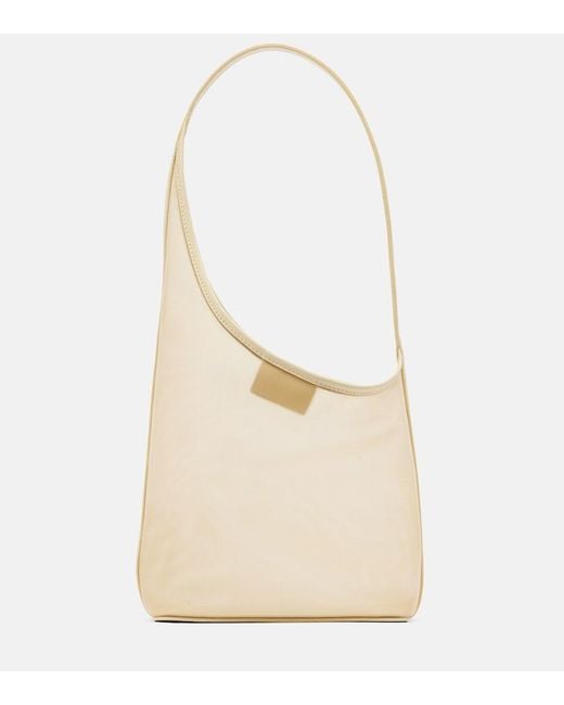 Aesther Ekme White Demi Lune Medium Mesh Shoulder Bag