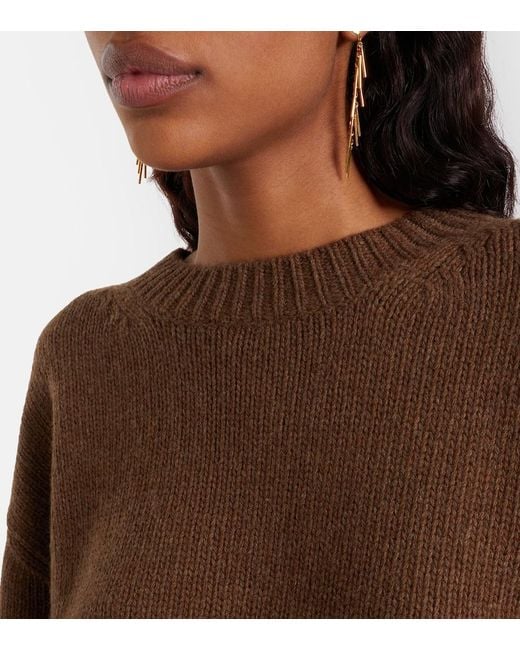 Nili Lotan Brown Josepha Wool Sweater