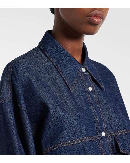 Khaite Blue Chemise Christensen En Denim Shirt