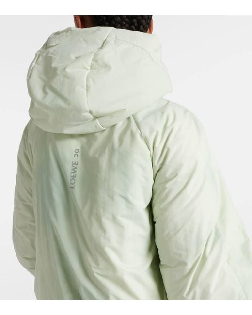 Loewe Green X On Tie-Dye Technical Puffer Jacket