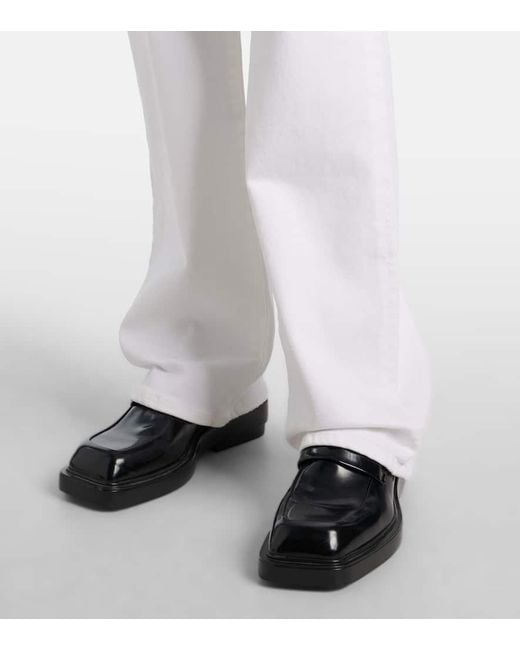 Citizens of Humanity White Lilah High-Rise Bootcut Jeans