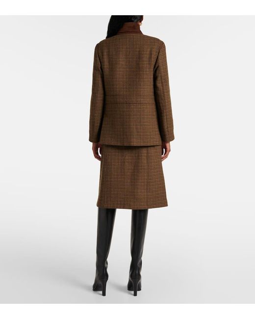 Loro Piana Brown Roadster Wool, Cashmere, And Mohair Jacket