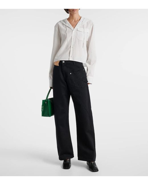Jean Barrel A Taille Haute J.W. Anderson en coloris Blue
