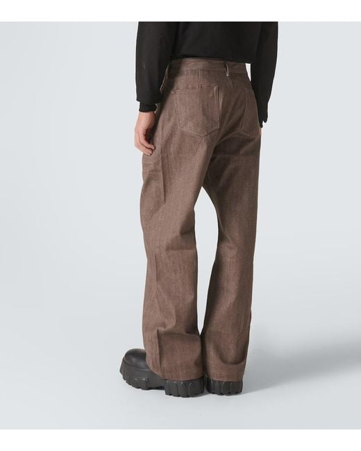 Rick Owens Brown Geth Wide-Leg Jeans for men