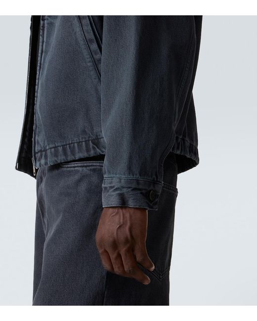 Prada Blue Denim Blouson Jacket for men