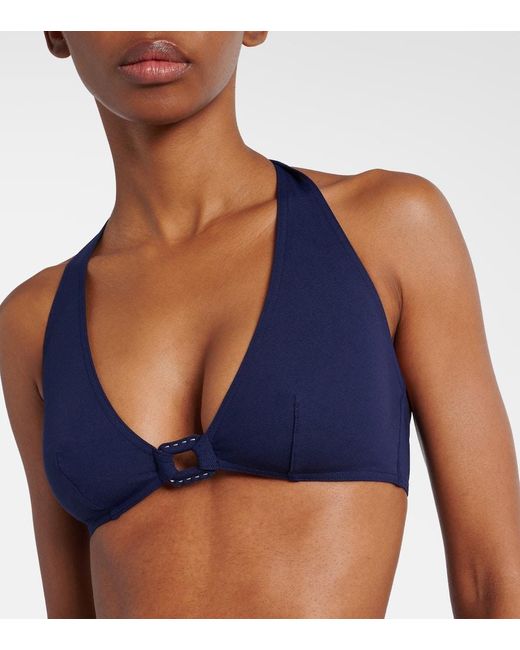 Eres Blue Navire Embellished Bikini Top