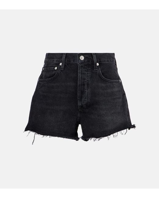 Citizens of Humanity Blue Marlow Vintage Mid-Rise Denim Shorts