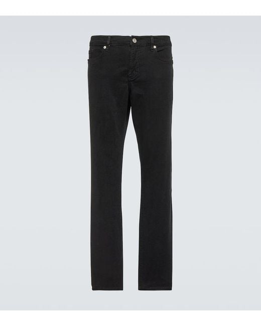 FRAME Black L'Homme Mid-Rise Slim Jeans for men