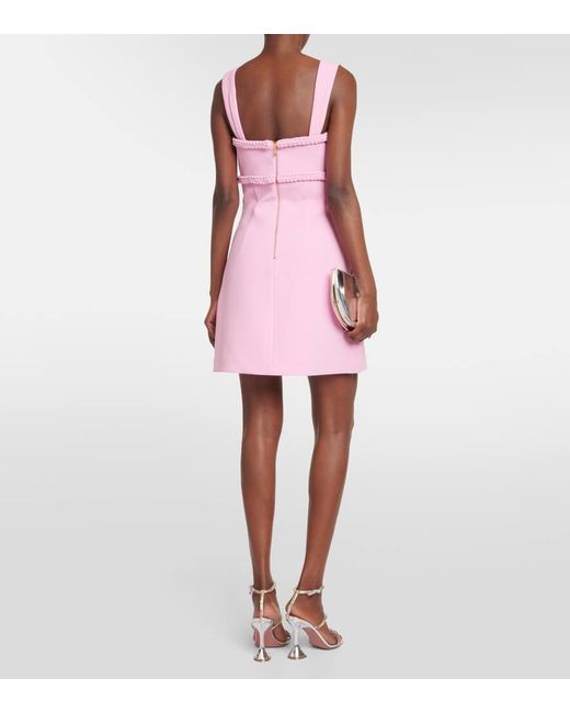 Vestido corto Rochelle de crepe Rebecca Vallance de color Pink