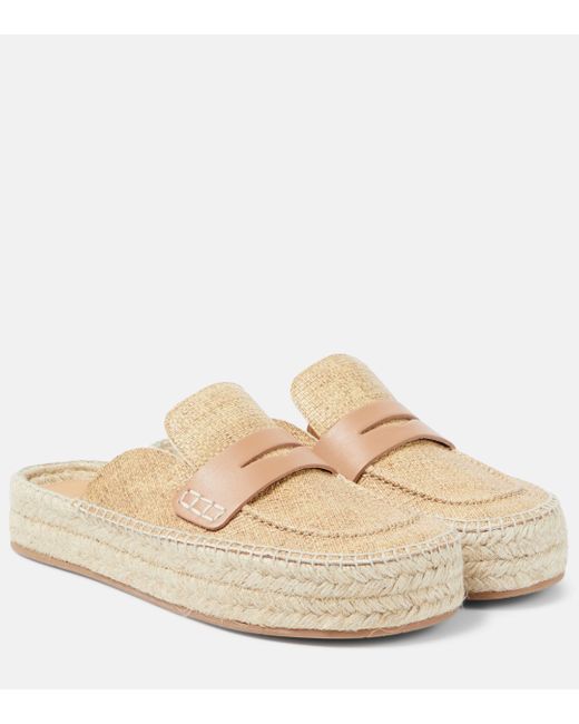 J.W. Anderson Natural Leather-trimmed Mules
