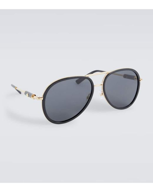 Versace Aviator-Sonnenbrille Medusa Roller in Brown für Herren