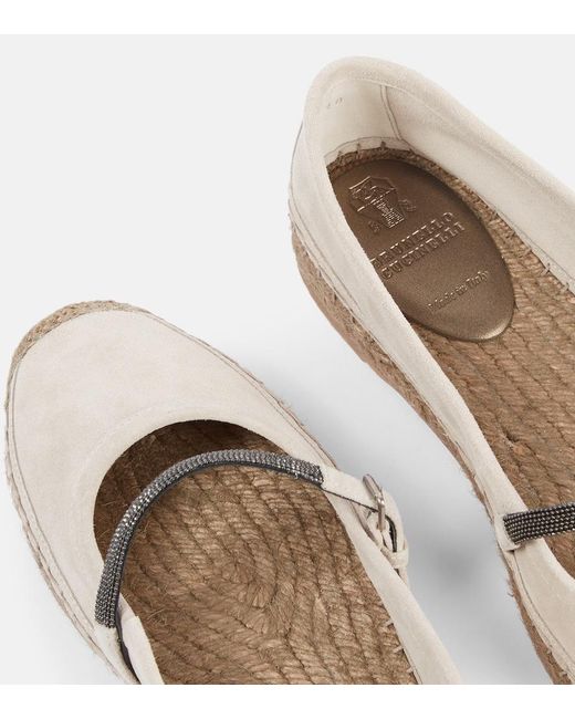Espadrillas di Brunello Cucinelli in White