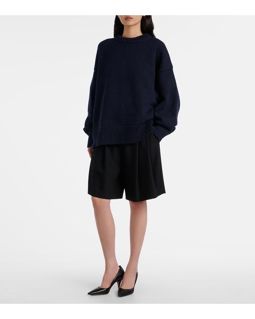 The Row Blue Ophelia Wool And Cashmere Sweater