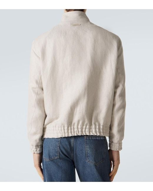Lardini Natural Linen Jacket for men