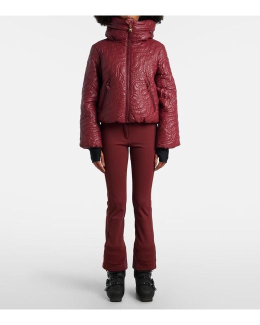 Goldbergh Red Solaria Quilted Down Ski Jacket