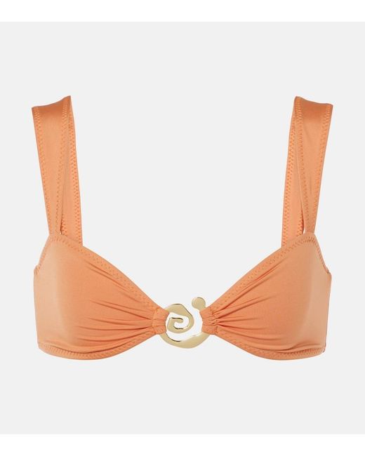 SAME White Spiral Bikini Top