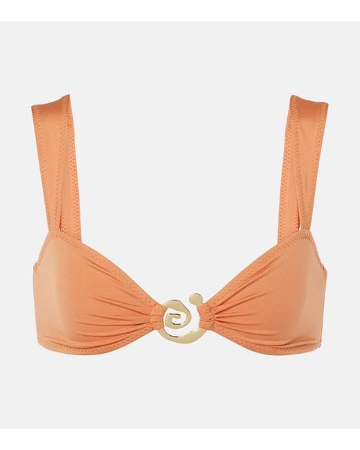 SAME White Spiral Bikini Top