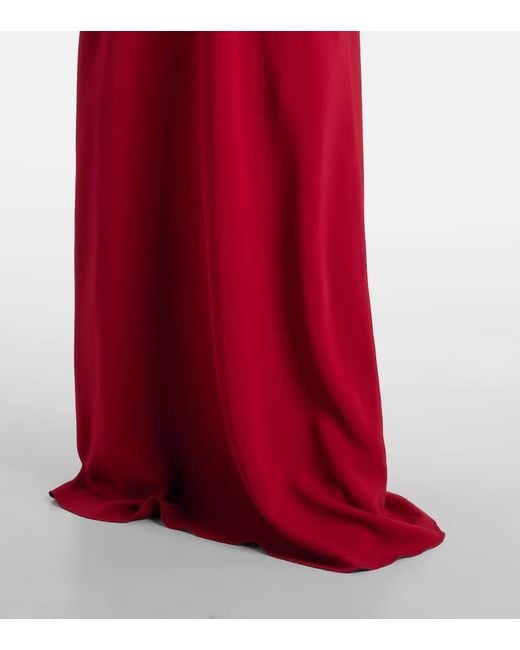 Oscar de la Renta Red Verzierte Robe