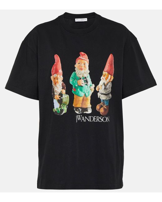 T-shirt imprime en coton J.W. Anderson en coloris Black